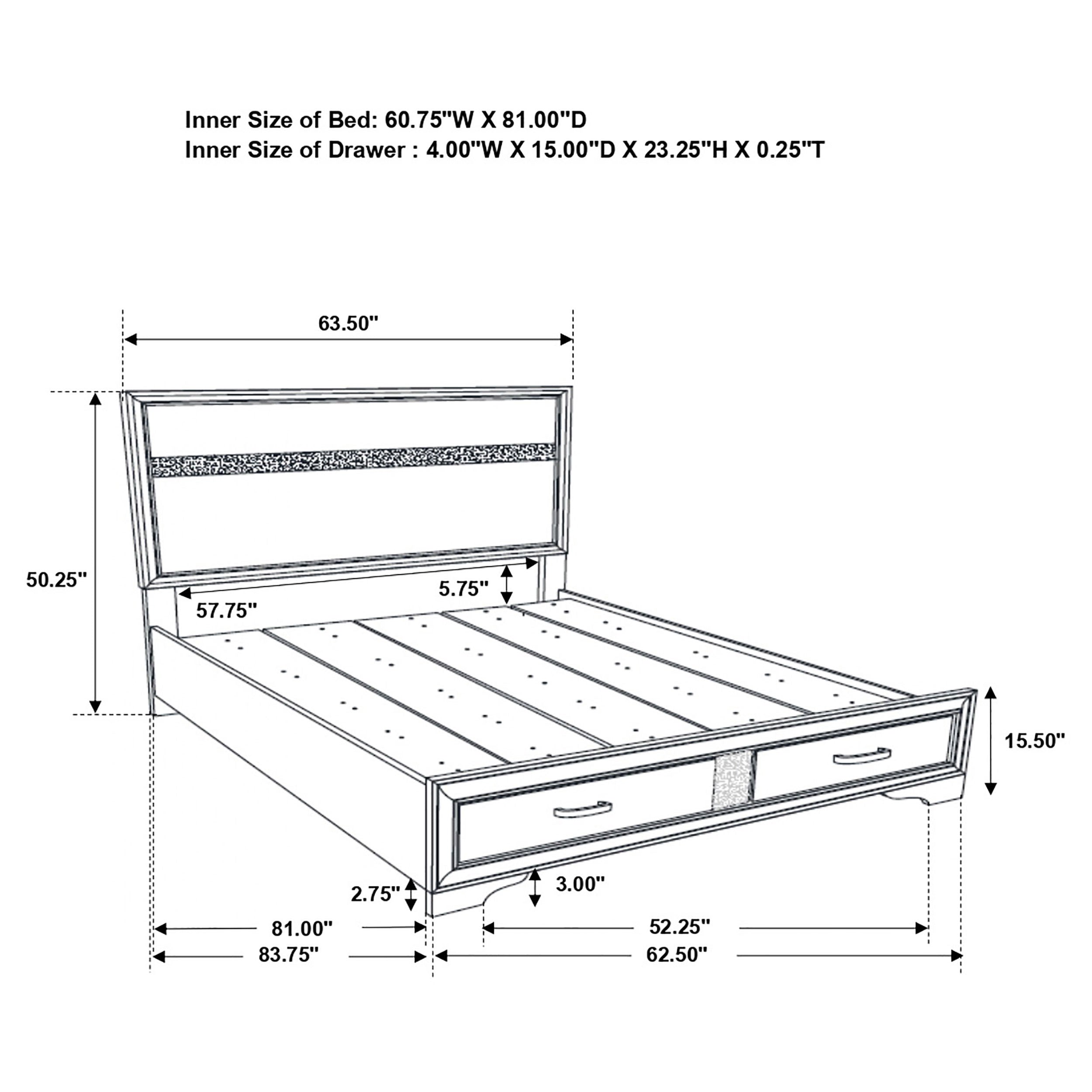 Miranda Platform Storage Bedroom Set