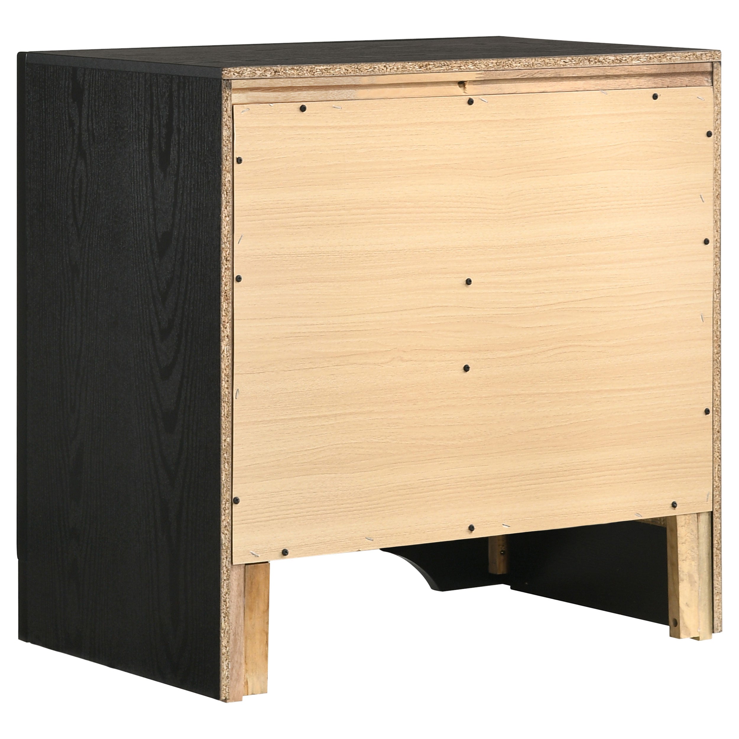 Miranda 2-drawer Nightstand Tray Black