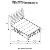 Barstow Queen Storage Bed Pinot Noir