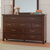 Barstow 9-drawer Rectangular Dresser Pinot Noir