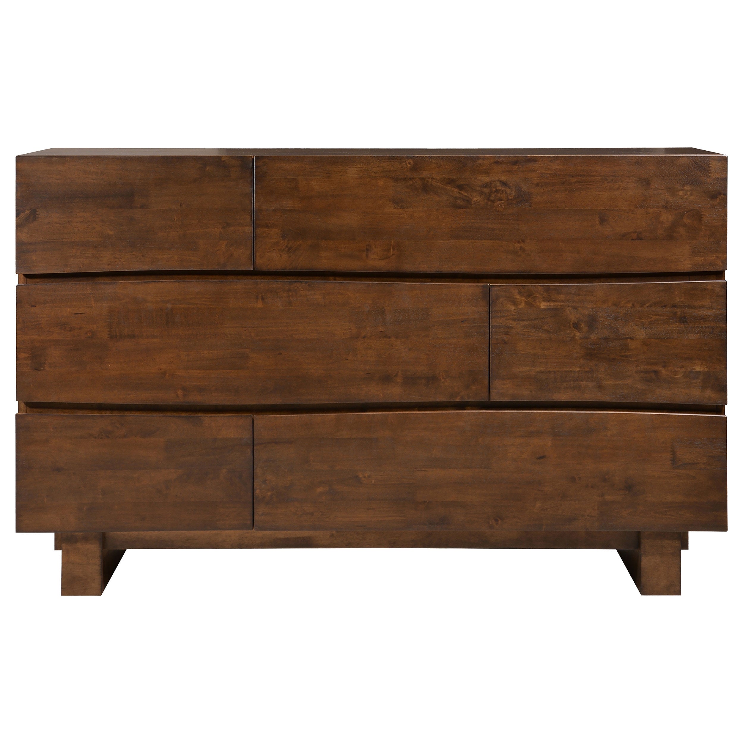 Genevieve 6-drawer Rectangular Dresser Dark Brown