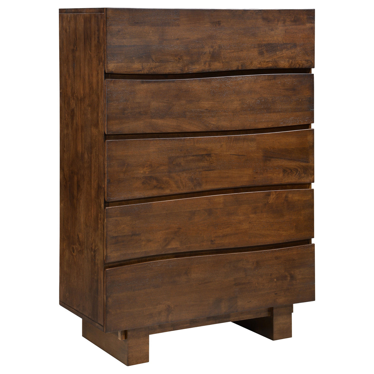 Genevieve 5-drawer Rectangular Chest Dark Brown