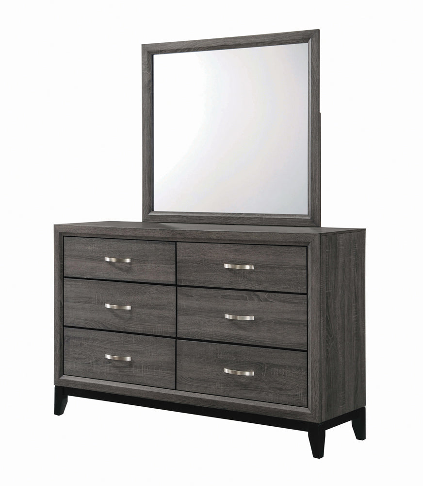 Watson Bedroom Set Grey Oak and Black