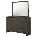 Serenity 9-drawer Dresser with Mirror Mod Grey