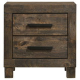 Woodmont 2-drawer Nightstand Rustic Golden Brown