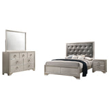 Salford   Bedroom Set Metallic Sterling