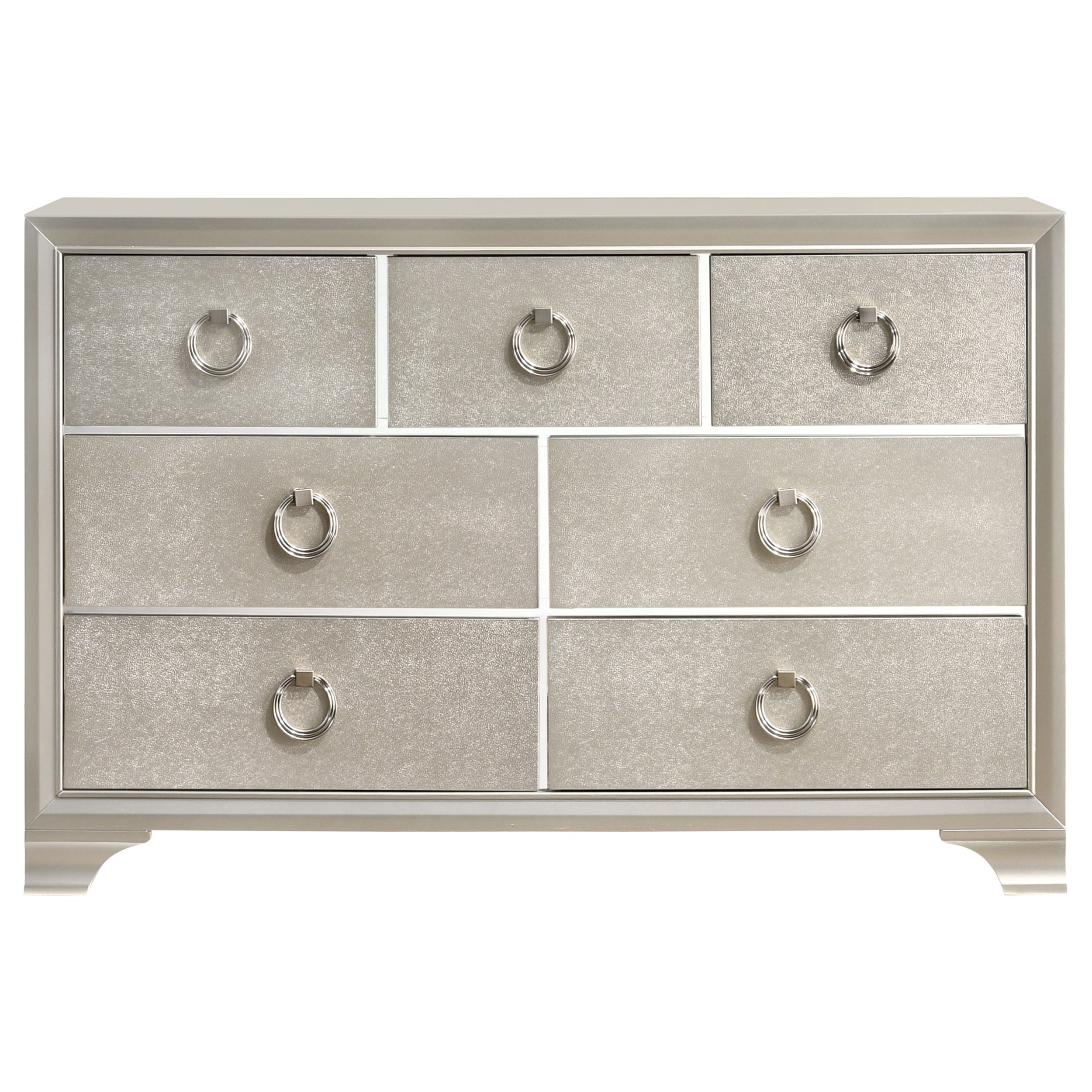 Salford   Bedroom Set Metallic Sterling