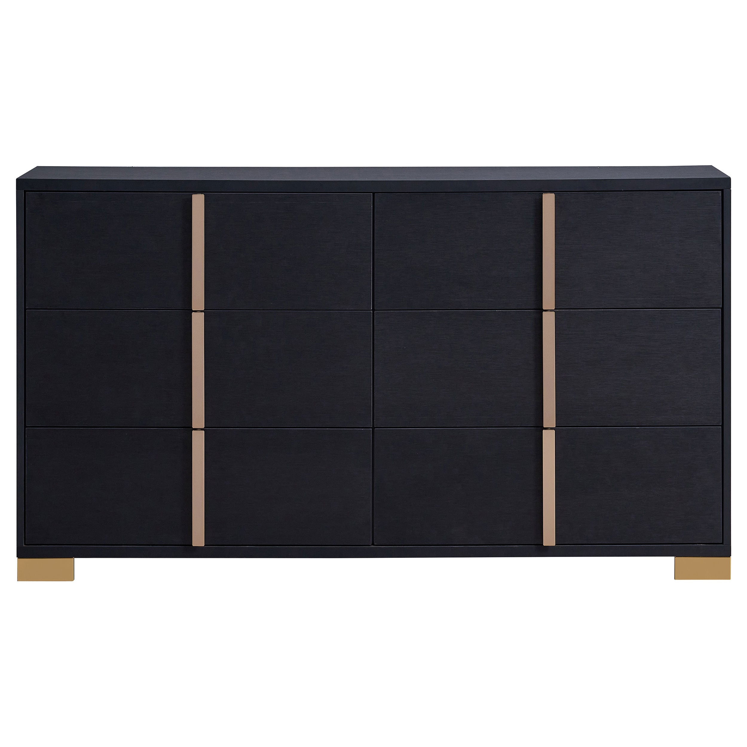 Marceline   Bedroom Set with LED Headboard Black