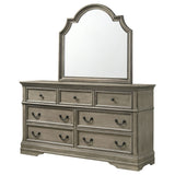 Manchester 7-drawer Dresser with Mirror Wheat Brown