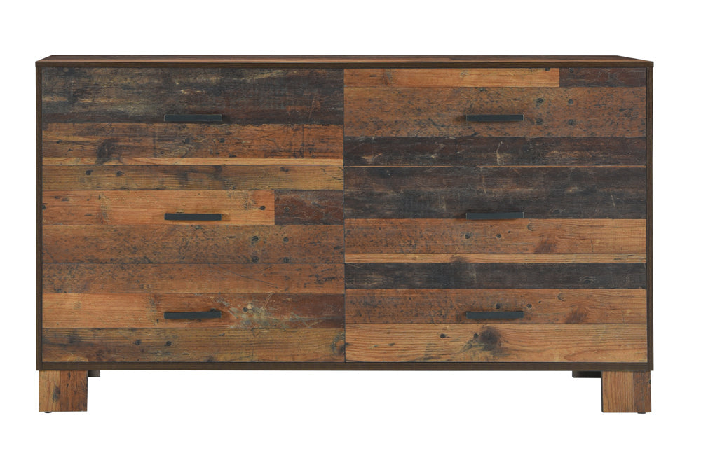 Sidney 6-drawer Dresser Rustic Pine