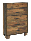 Sidney 5-drawer Chest Rustic Pine