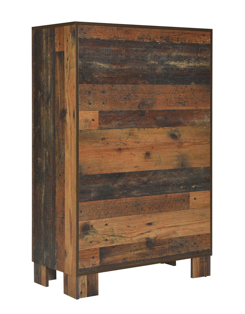 Sidney 5-drawer Chest Rustic Pine