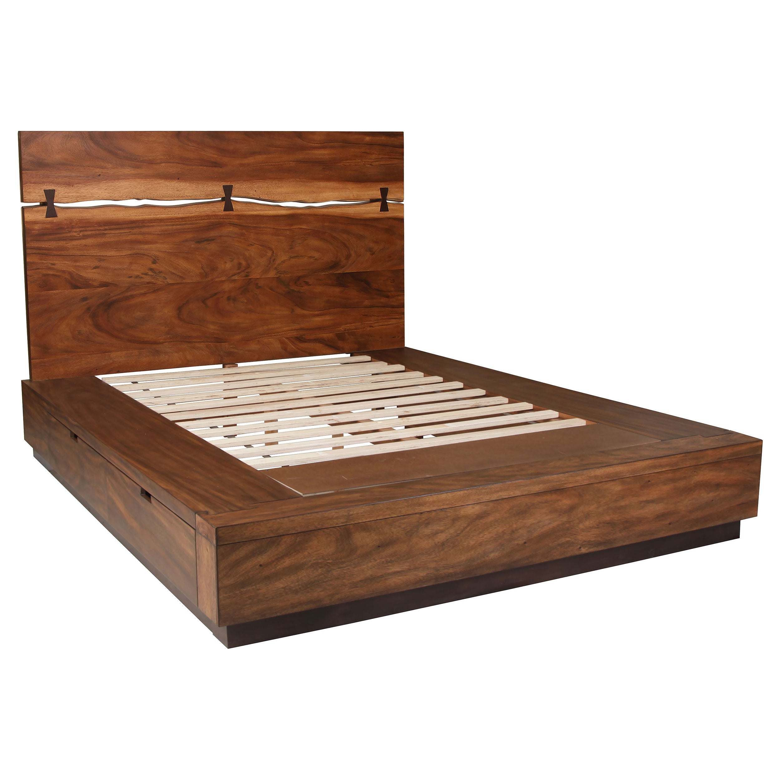 Winslow   Storage Bedroom Set Smokey Walnut