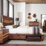 Winslow Storage  Bed Smokey Walnut and Coffee Bean