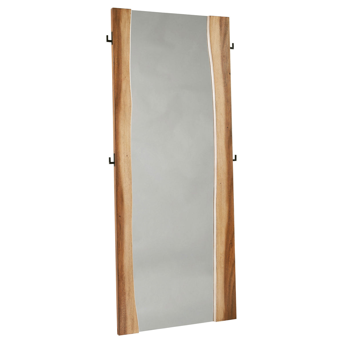 Winslow Standing Mirror Smokey Walnut and Coffee Bean