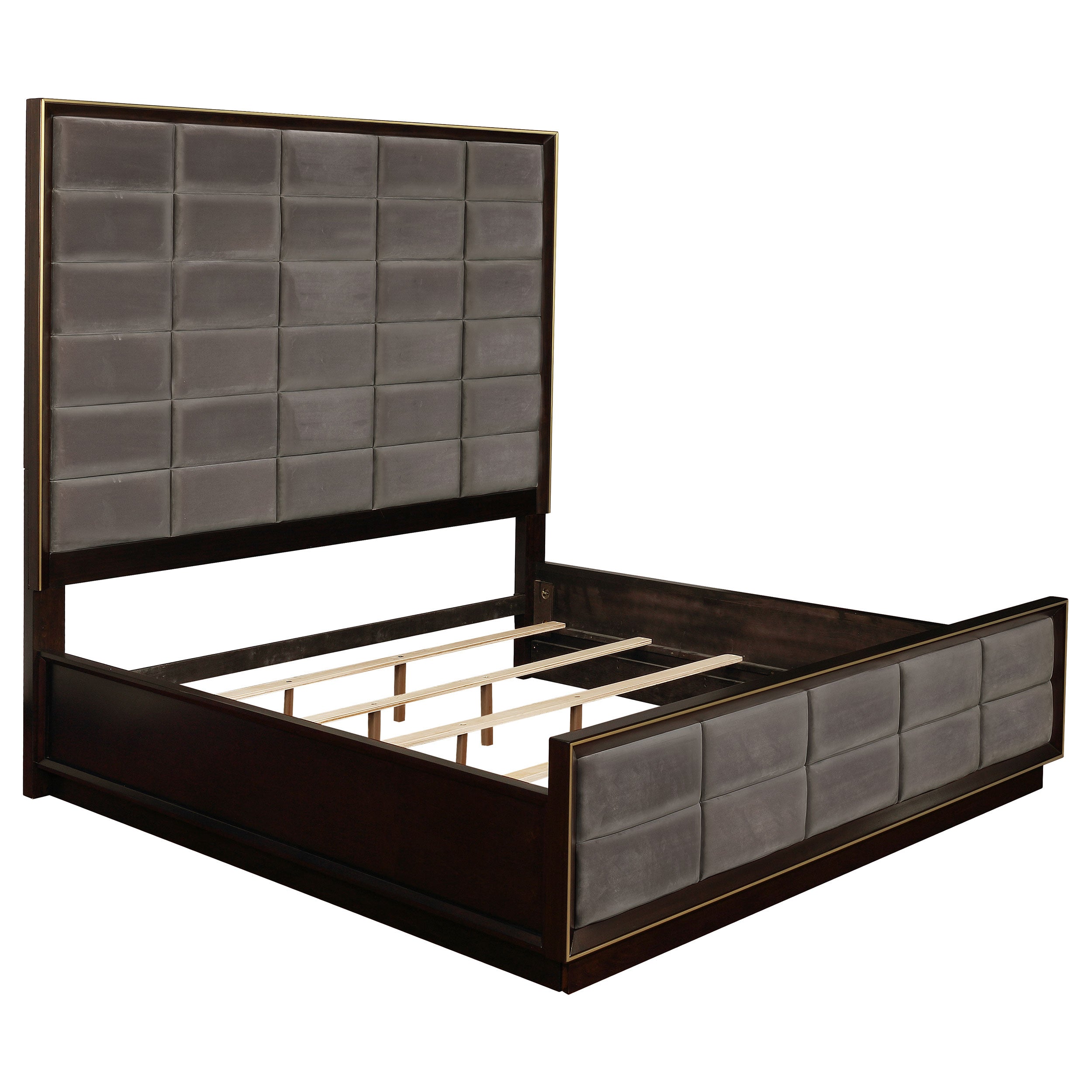 Durango   Panel Bedroom Set Grey and Smoked Peppercorn