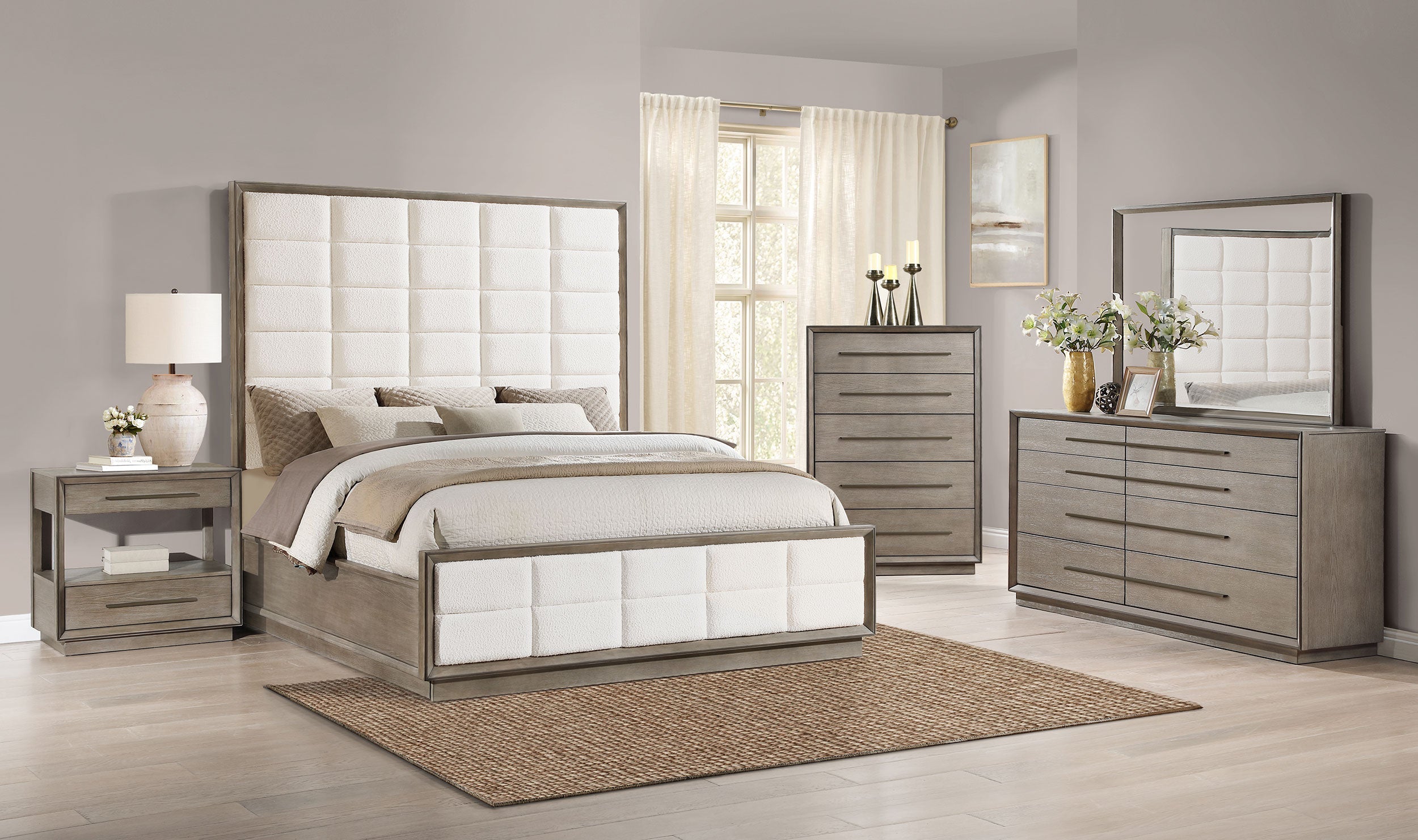 Durango   Bedroom Set Washed Oak