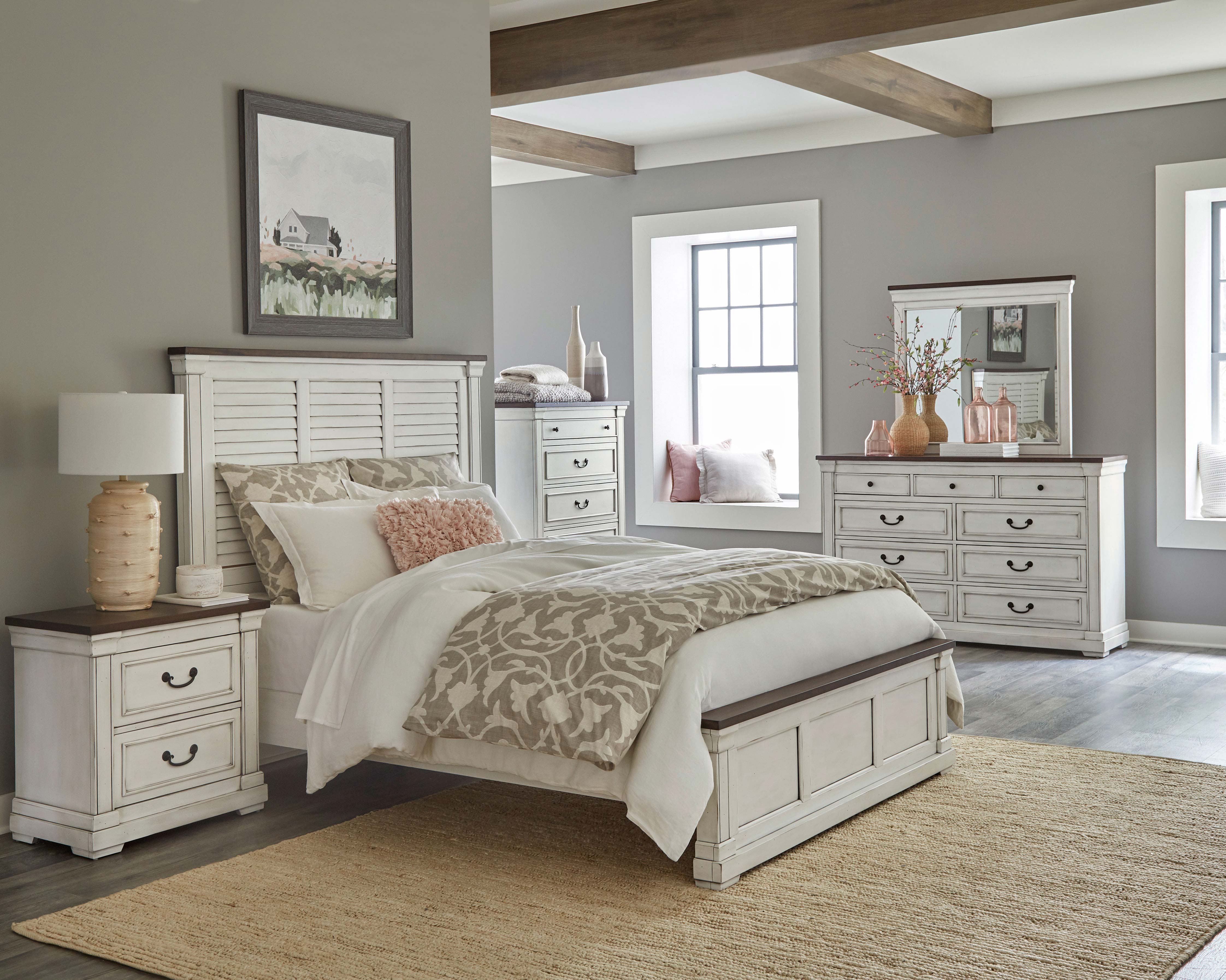 Hillcrest 9-drawer Dresser with Mirror Dark Rum and White