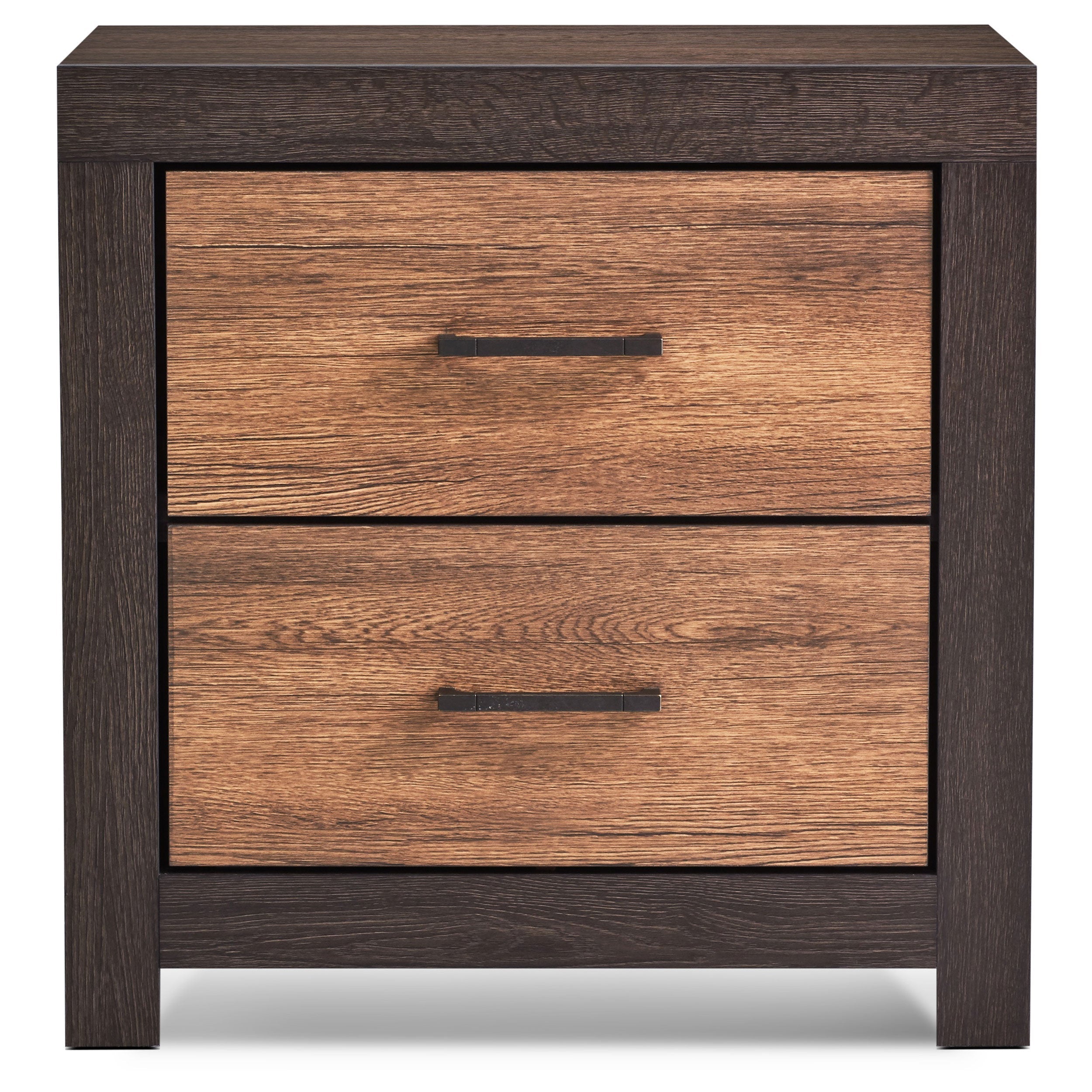 Dewcrest 2-drawer Nightstand Caramel and Licorice