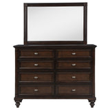 Andover 8-drawer Dresser and Mirror Dark Oak