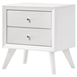 Janelle 2-drawer Nightstand White