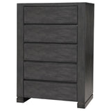 Lorenzo 5-drawer Chest Dark Grey