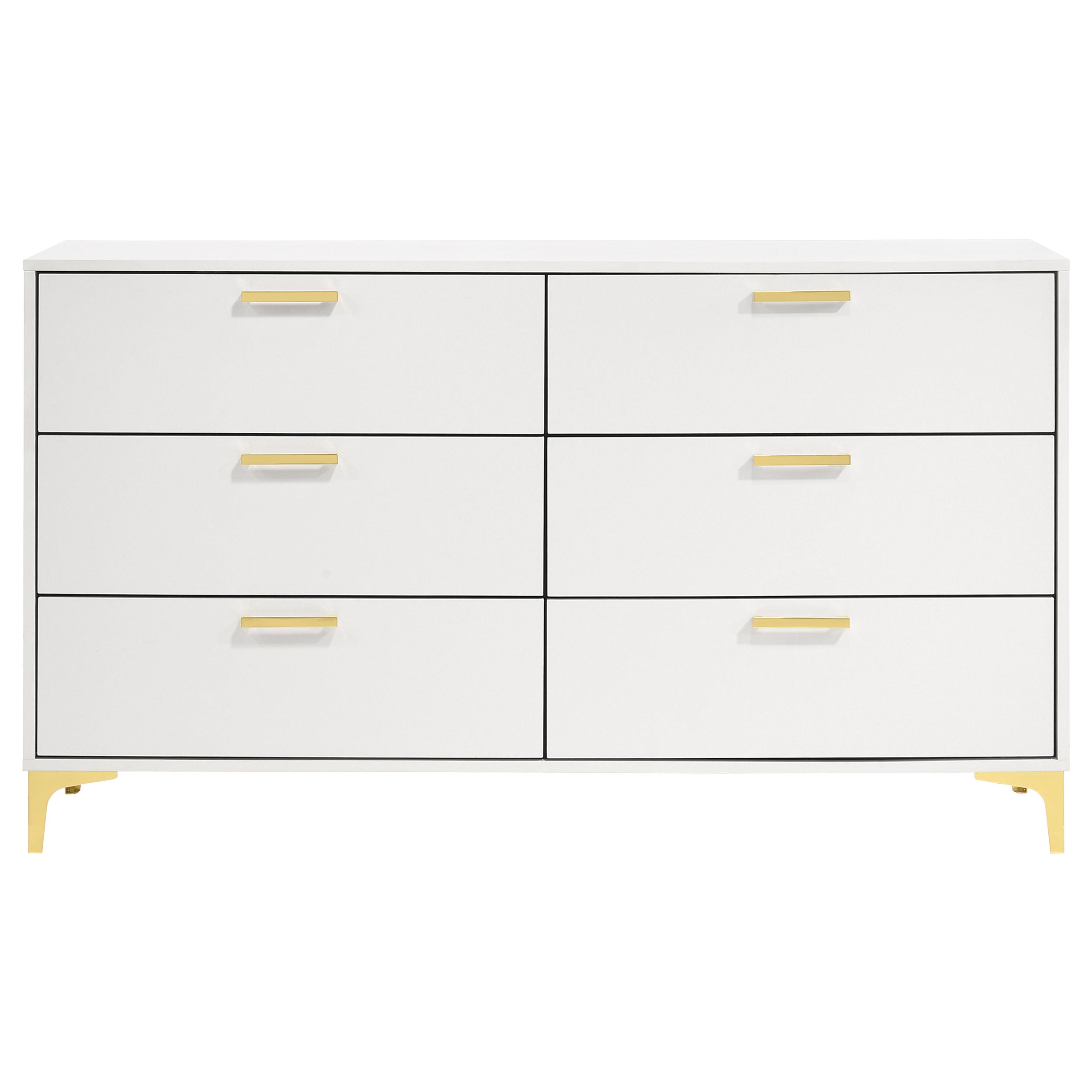 Kendall 6-drawer Dresser with Mirror White