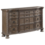 Emmett 9-drawer Dresser with Mirror Walnut