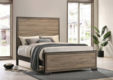 Baker Panel  Bed Brown and Light Taupe