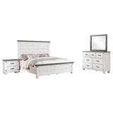 Lilith   Bedroom Set Distressed Grey and White