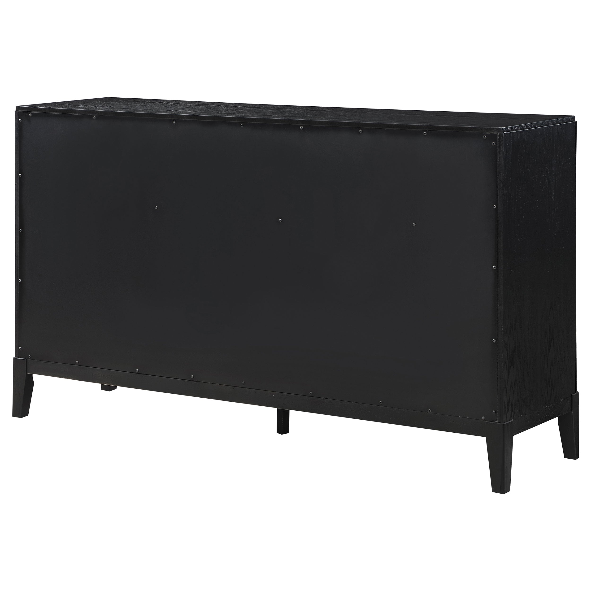 Brookmead 8-drawer Bedroom Dresser with Mirror Black