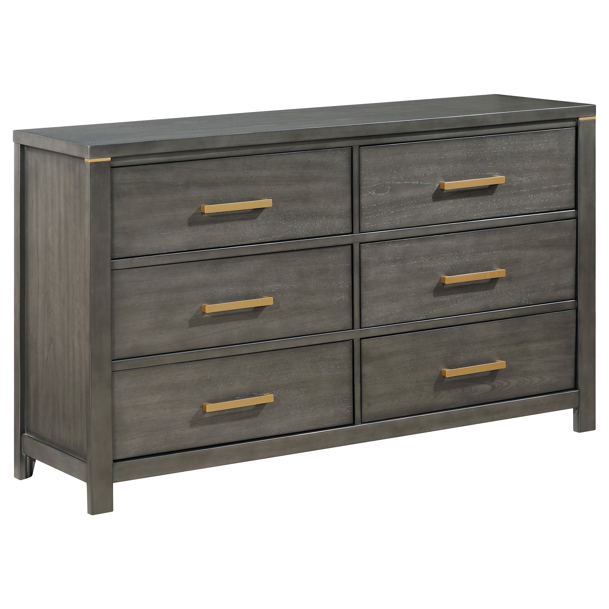 Kieran   Bedroom Set with Upholstered LED Headboard Grey