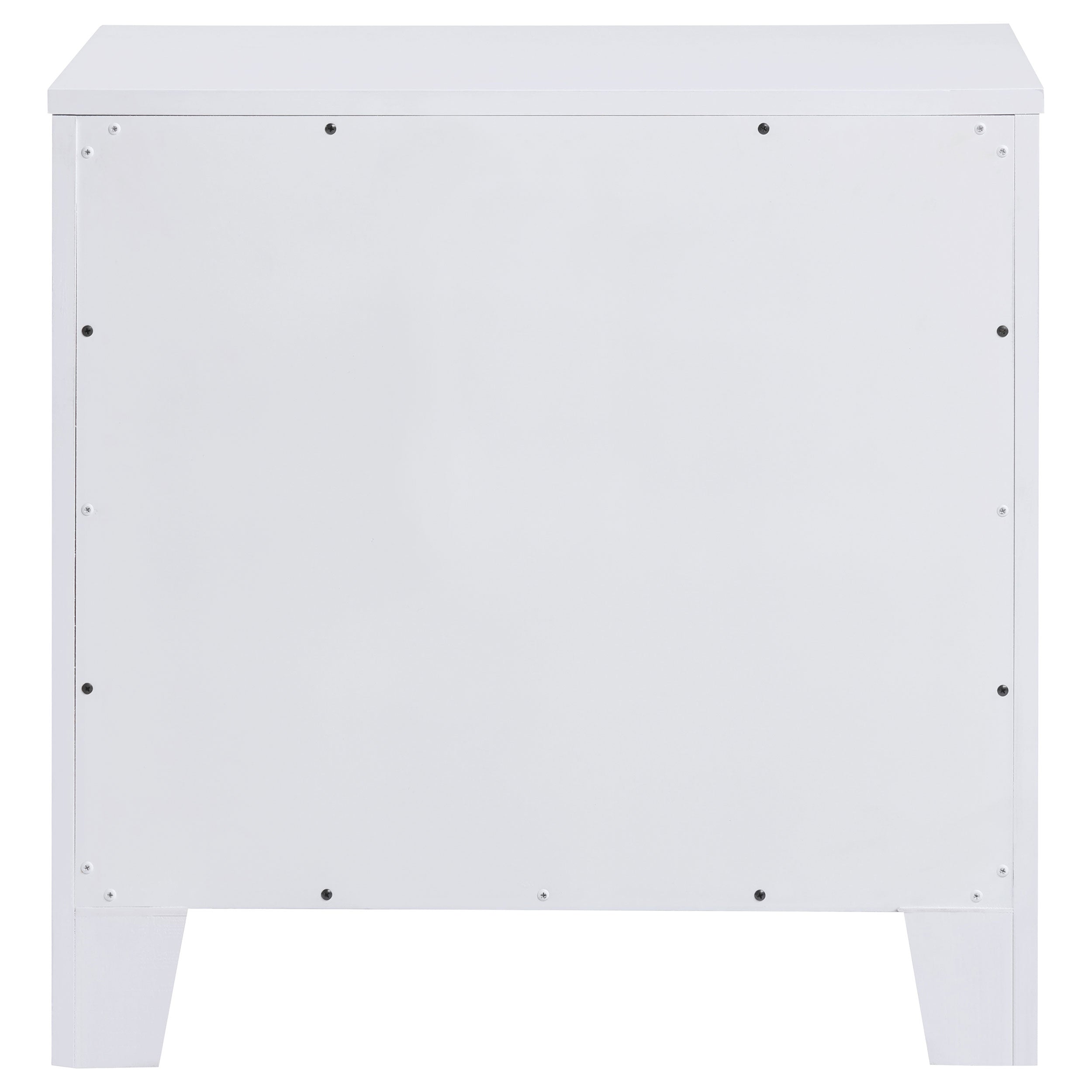 Anastasia 2-drawer Nightstand Bedside Table Pearl White