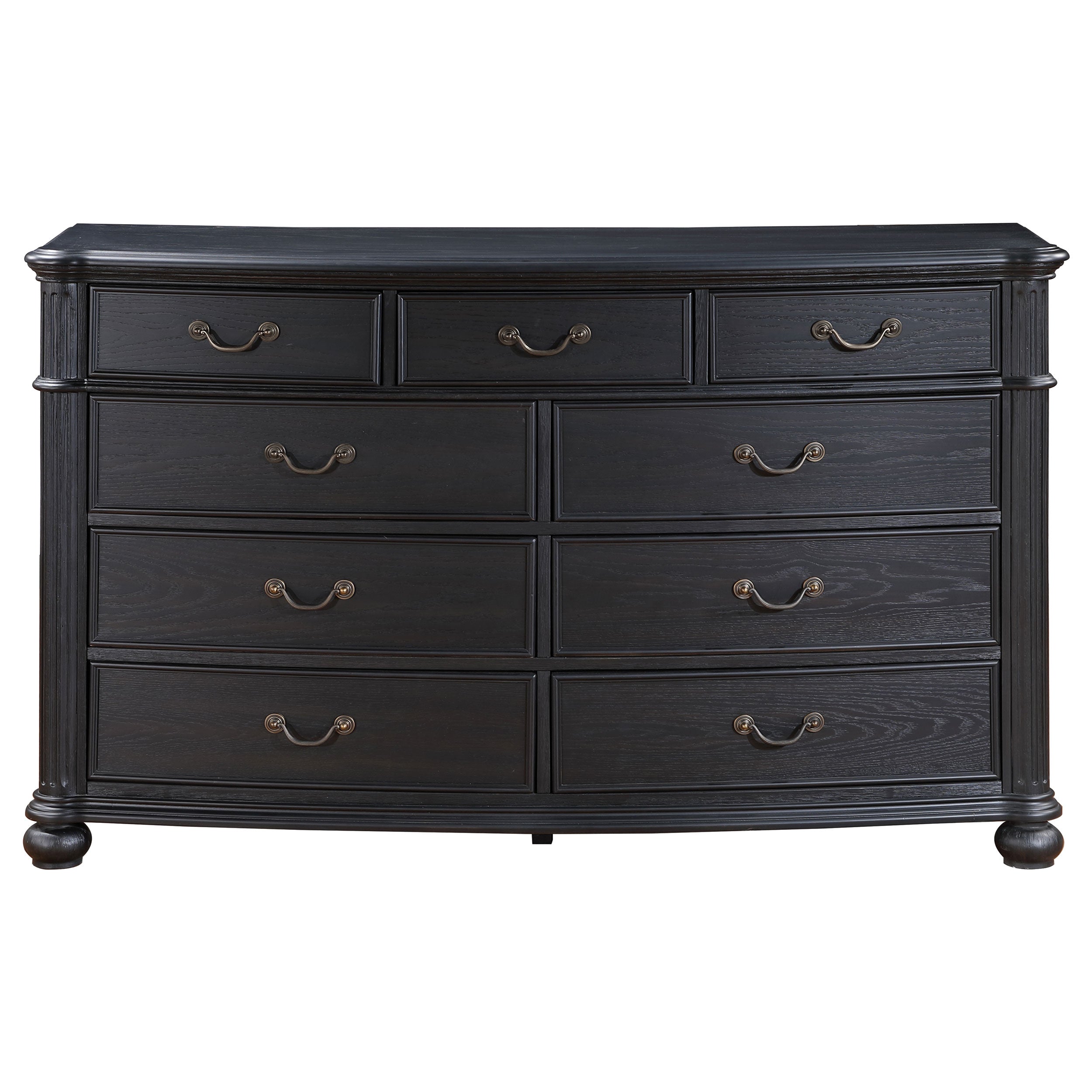 Celina 9-drawer Bedroom Dresser with Mirror Black