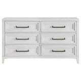 Marielle 6-drawer Bedroom Dresser Distressed White