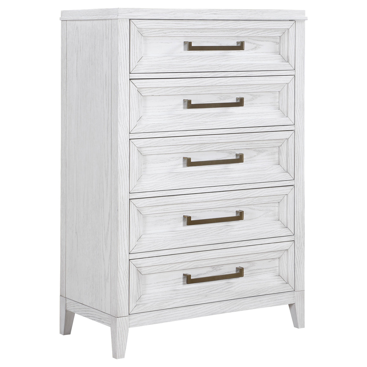 Marielle 5-drawer Bedroom Chest Distressed White