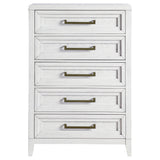 Marielle 5-drawer Bedroom Chest Distressed White