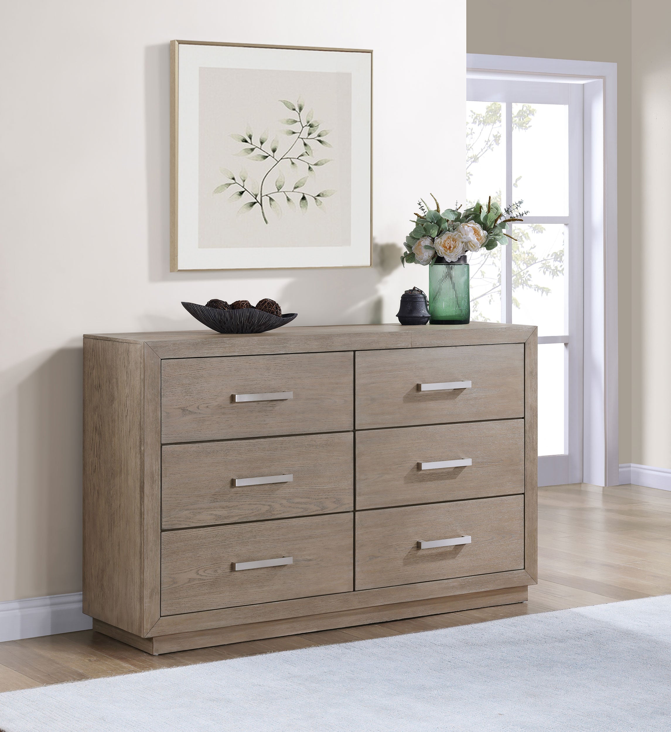 Kenora 6-drawer Dresser Barley Brown