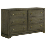 Gran Park 6-drawer Dresser Cabinet Dark Cocoa