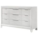 Marmore 9-drawer Dresser Cabinet White