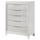 Marmore 5-drawer Bedroom Chest of Drawers White