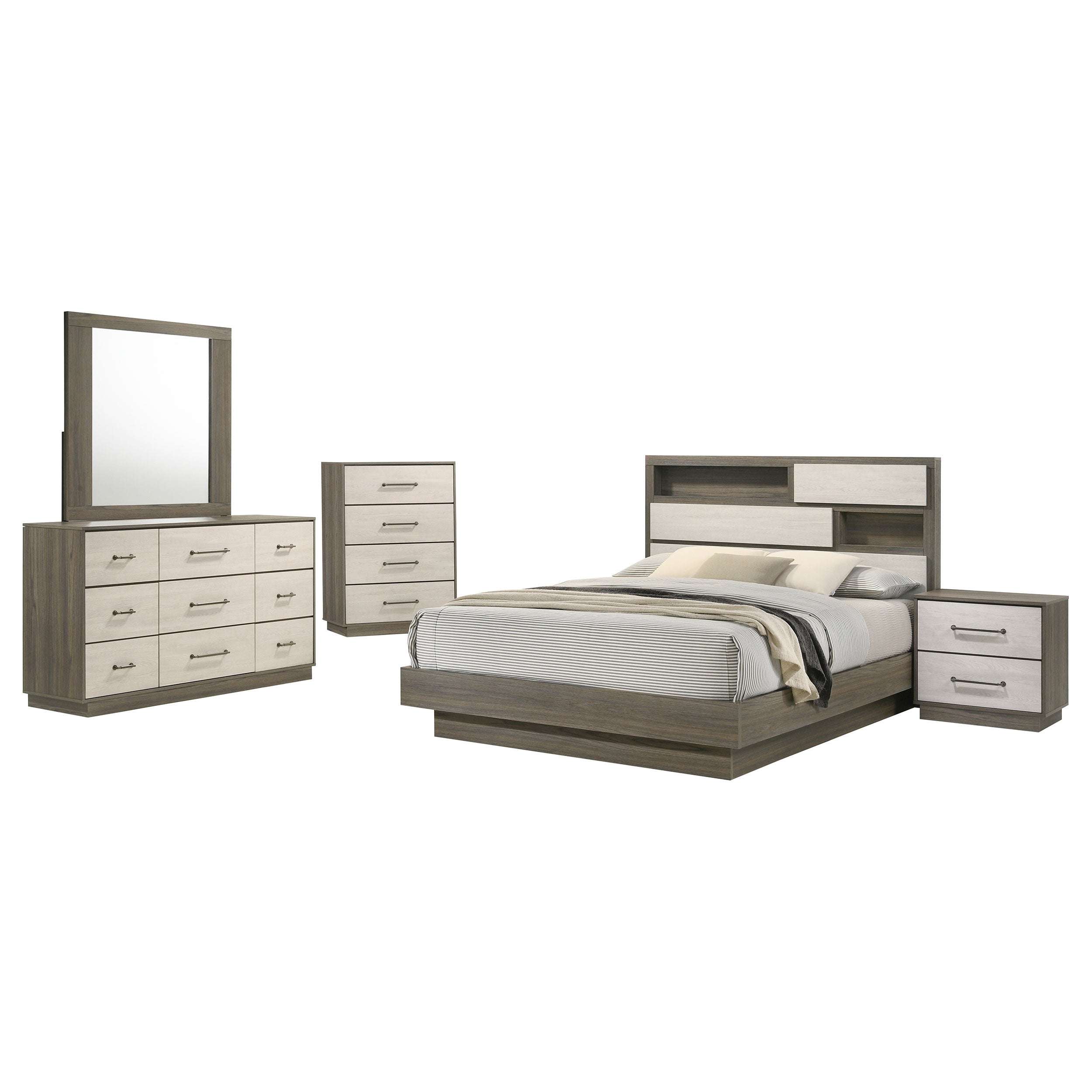 Fenwick   Bedroom Set Grey Oak