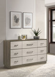 Fenwick 9-drawer Dresser Grey Oak