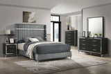 Lucia   Bedroom Set Grey and Black