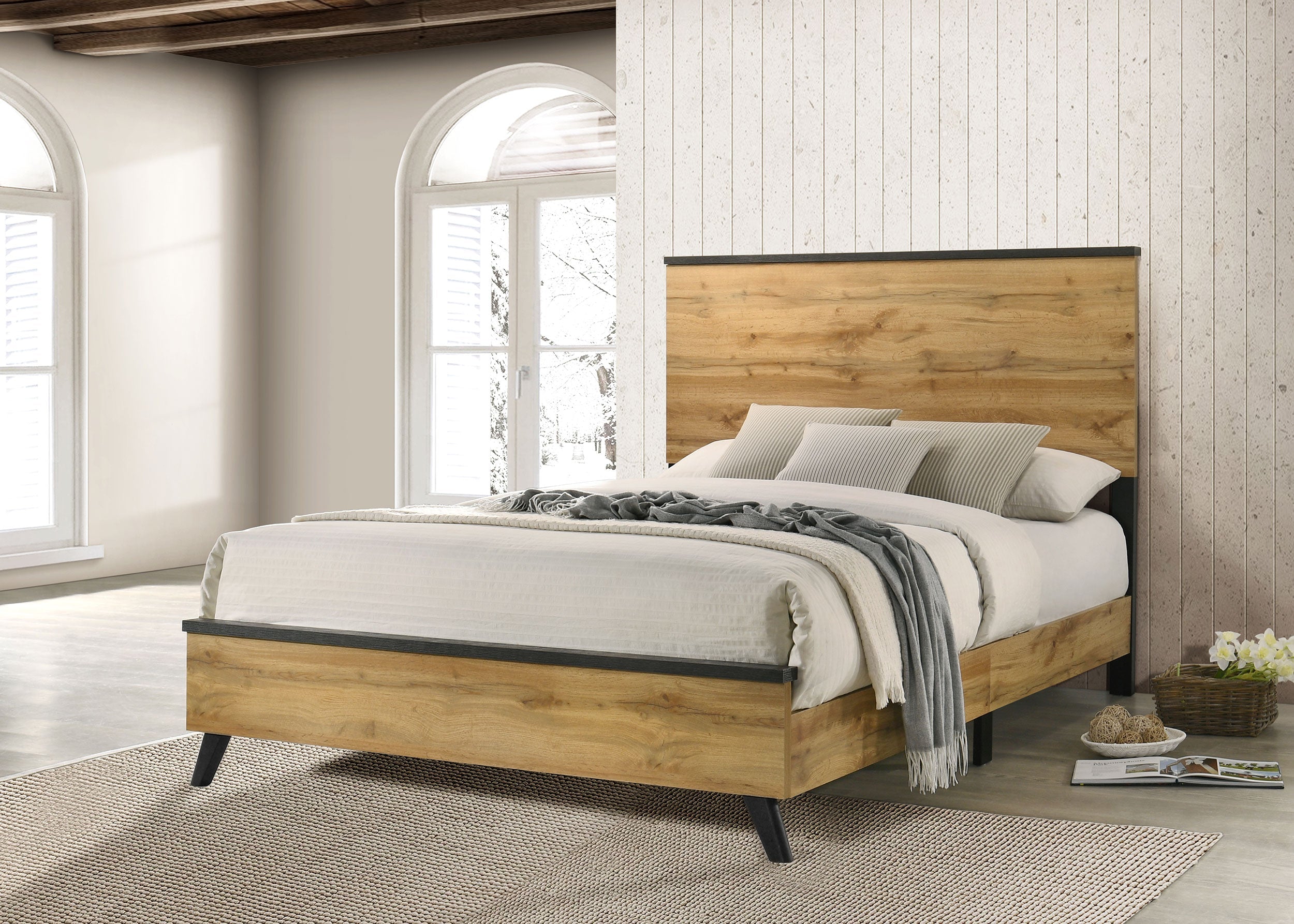 Kaywood 51-inch  Panel Bed Natural Pine