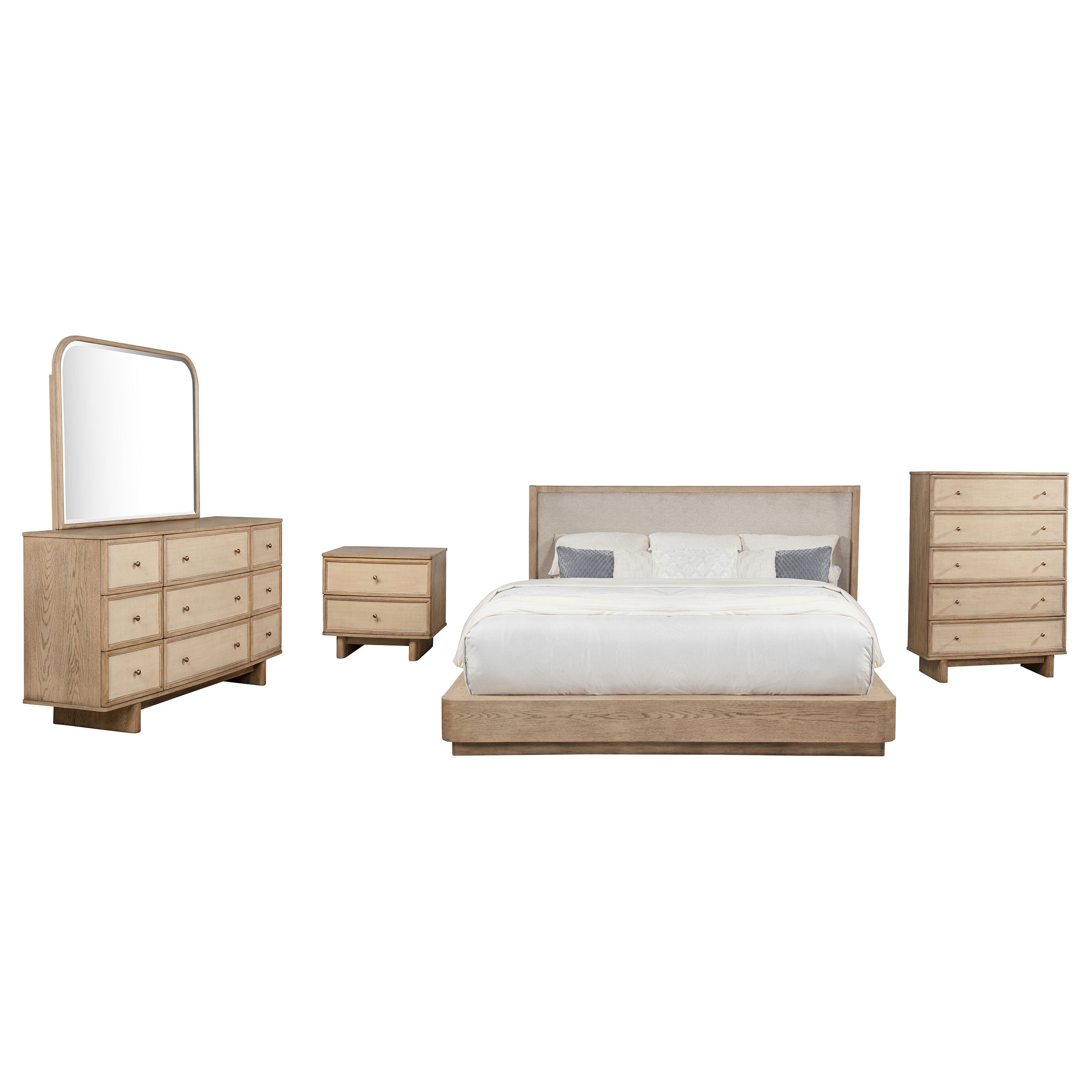 Kailani Bedroom Set Beige Oak