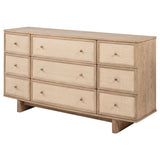 Kailani 9-drawer Dresser Cabinet Beige Oak