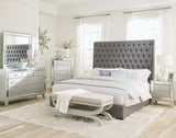 Camille   Bedroom Set Grey and Metallic Mercury