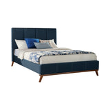 Charity  Upholstered Bed Blue