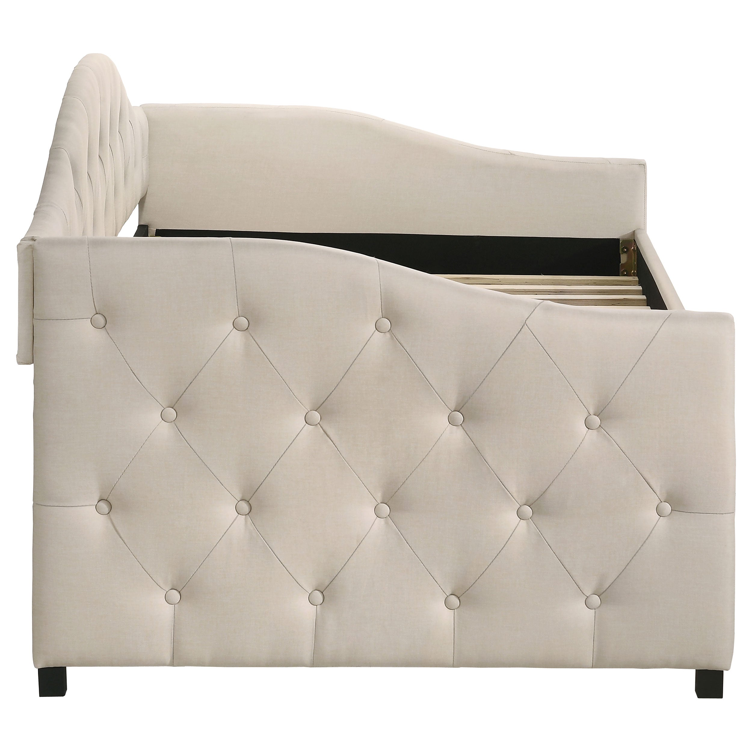 Sadie Upholstered Twin Daybed with Trundle